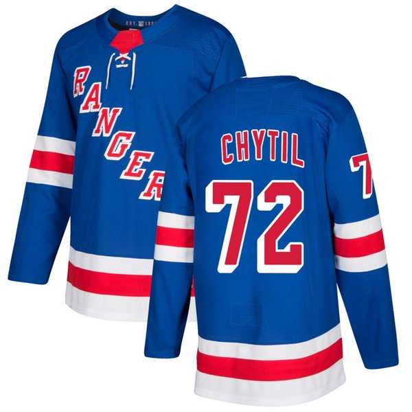Men%27s New York Rangers #72 Filip Chytil Blue Home Adidas Stitched NHL Jersey Dzhi->new york rangers->NHL Jersey